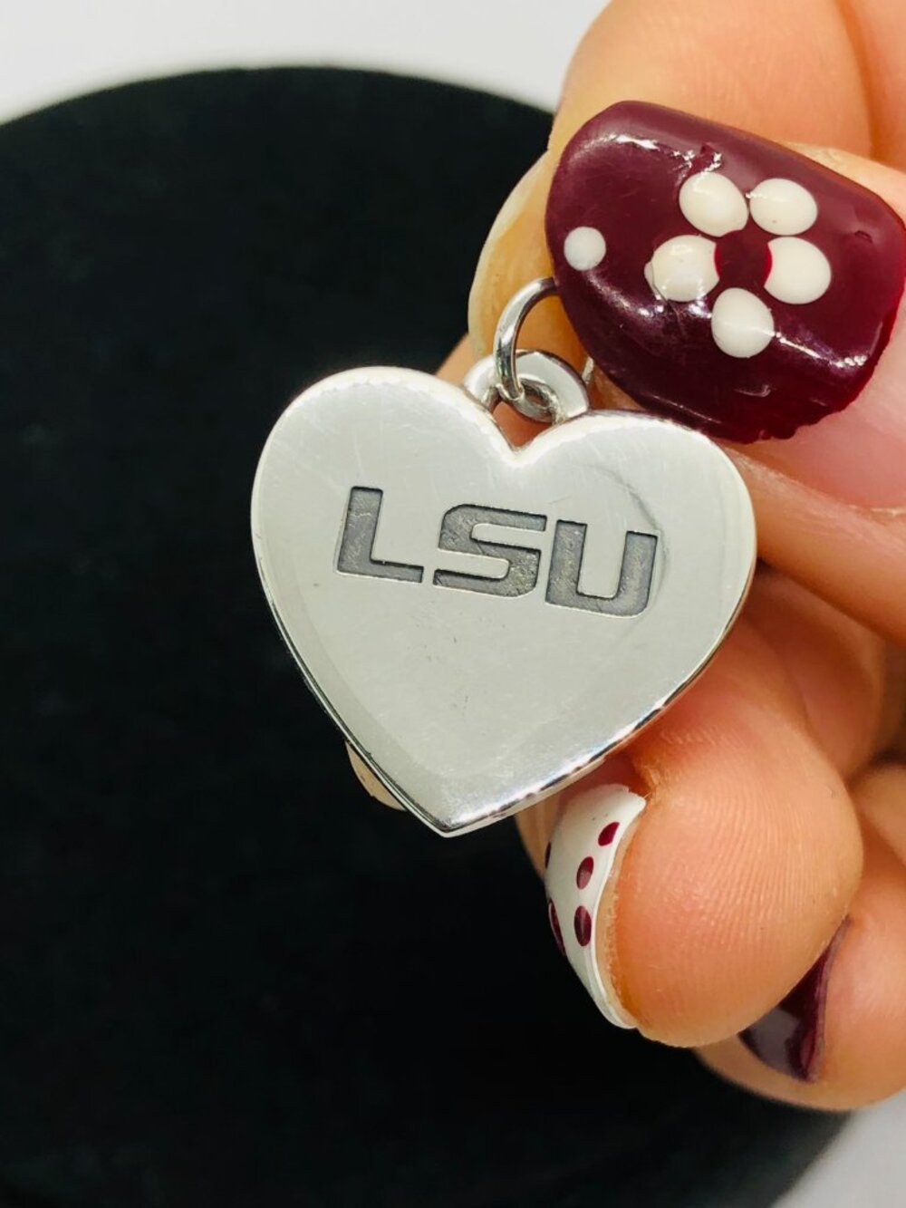 James Avery Louisiana State University Classic Heart Charm